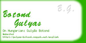 botond gulyas business card