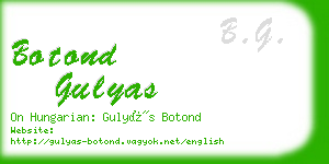 botond gulyas business card